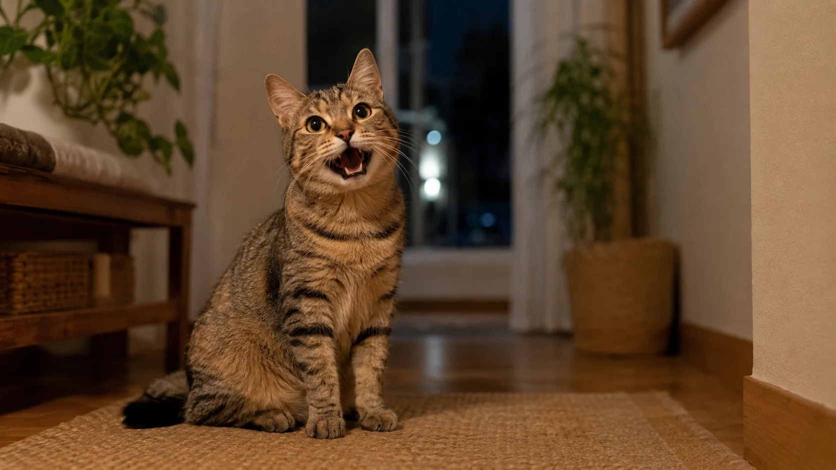 Por que o gato mia muito de madrugada?