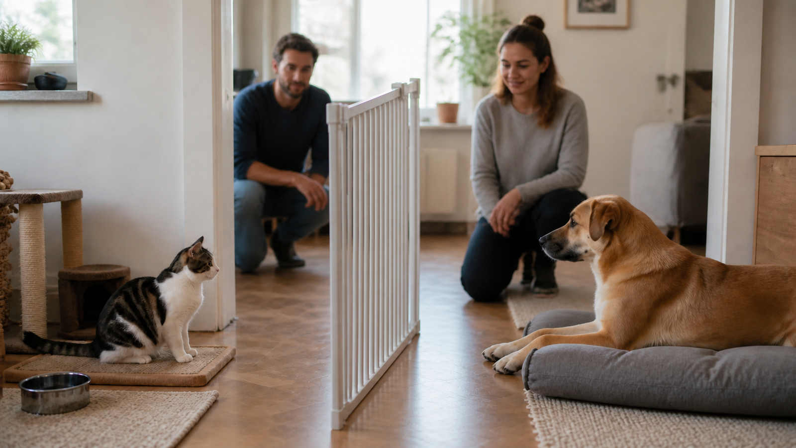 Como apresentar um animal adotado a outros animais da casa