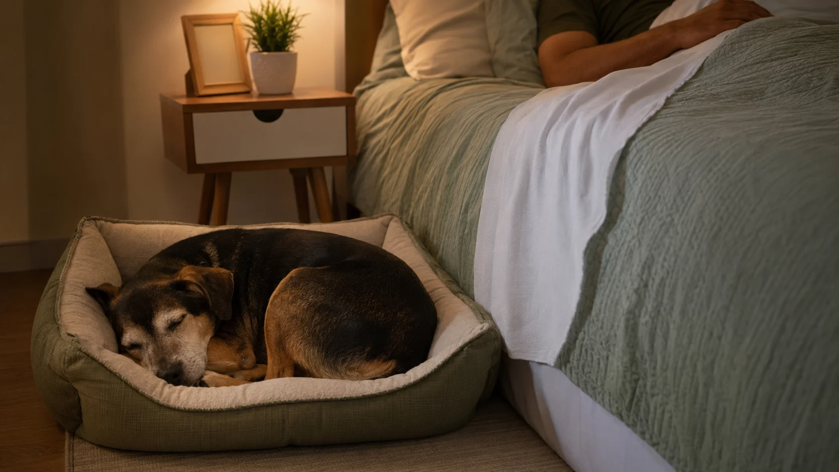 Por que o cachorro dorme perto do dono?